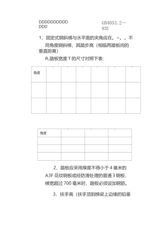 工业钢制斜梯、直梯、栏杆、平台标准