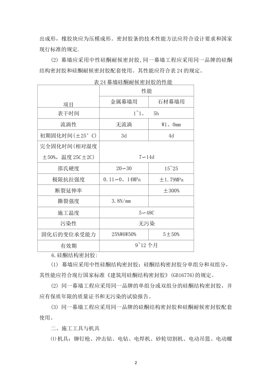 金属幕墙施工工艺方案_第2页