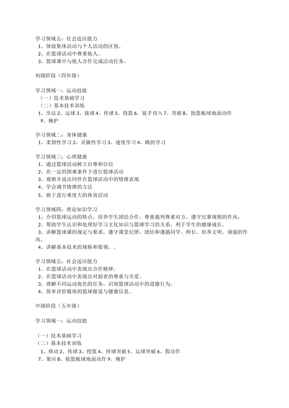 篮球课程实施方案_第3页