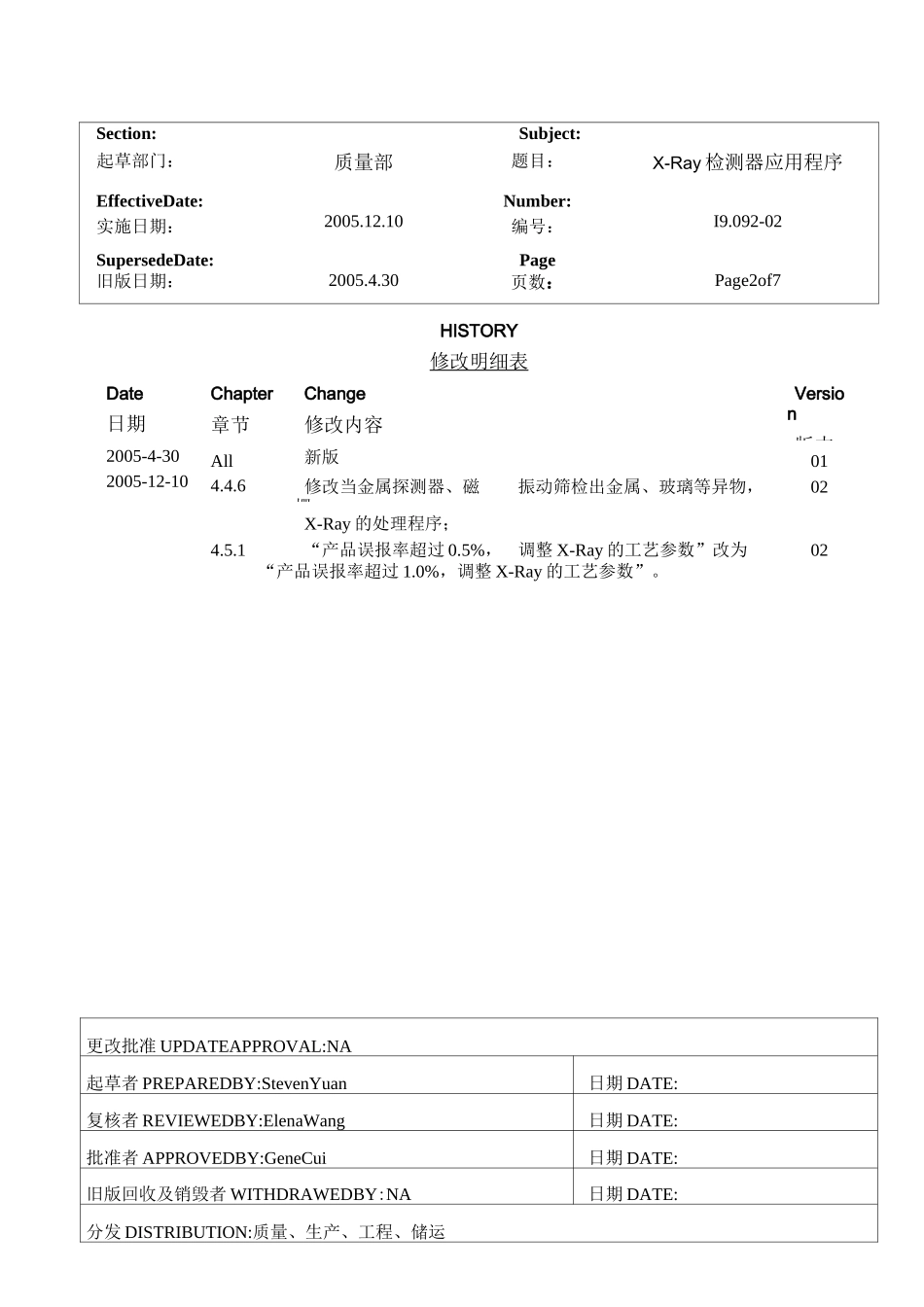 X-Ray检测器标准操作规程_第2页
