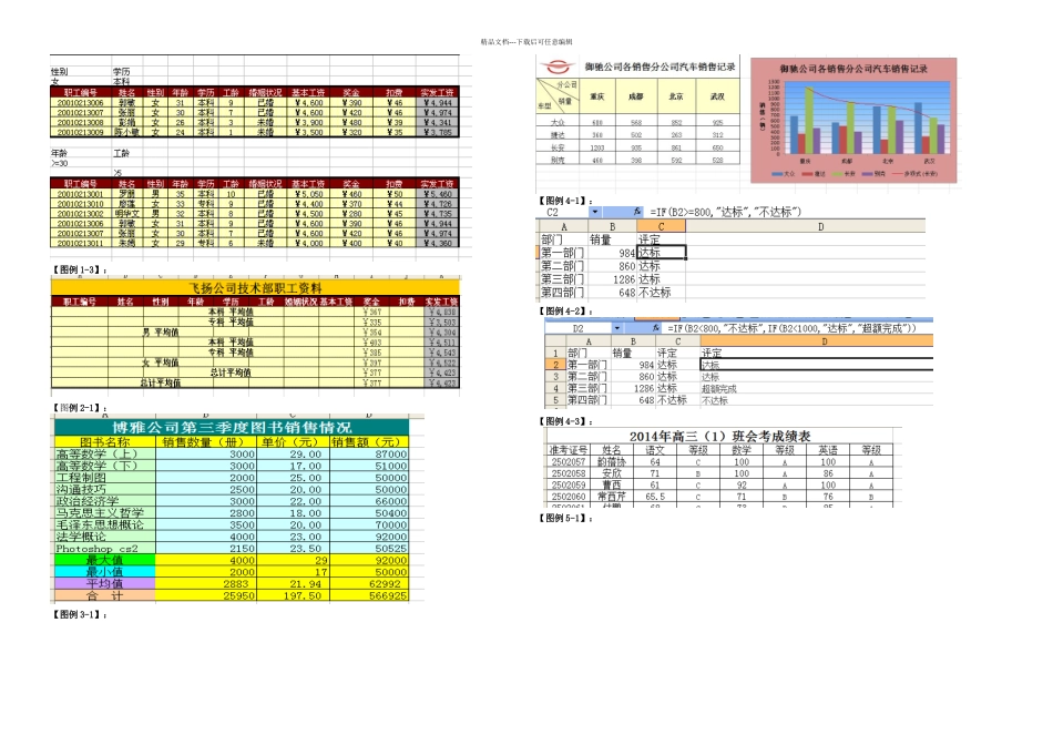 中指校技能大赛Excel比赛试题_第2页