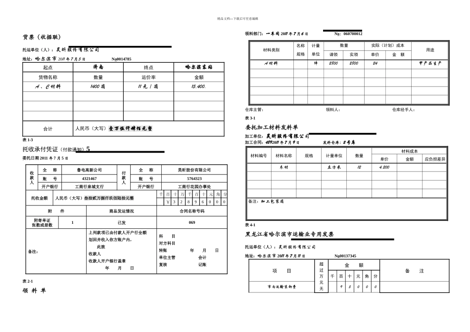 中级财务会计实验指导书_第2页