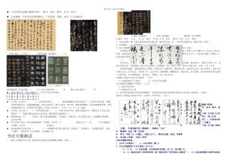 中考书法专题练习与测试有答案