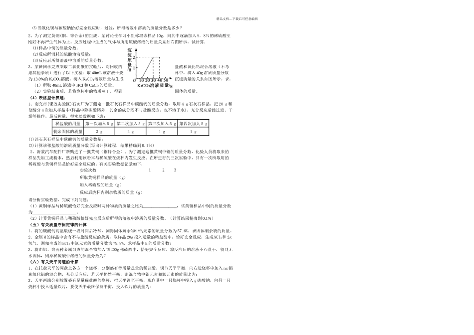 中考初四化学计算题_第3页