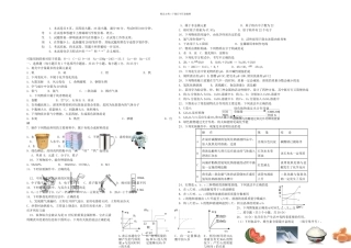 中考化学一模试题北京市通州区