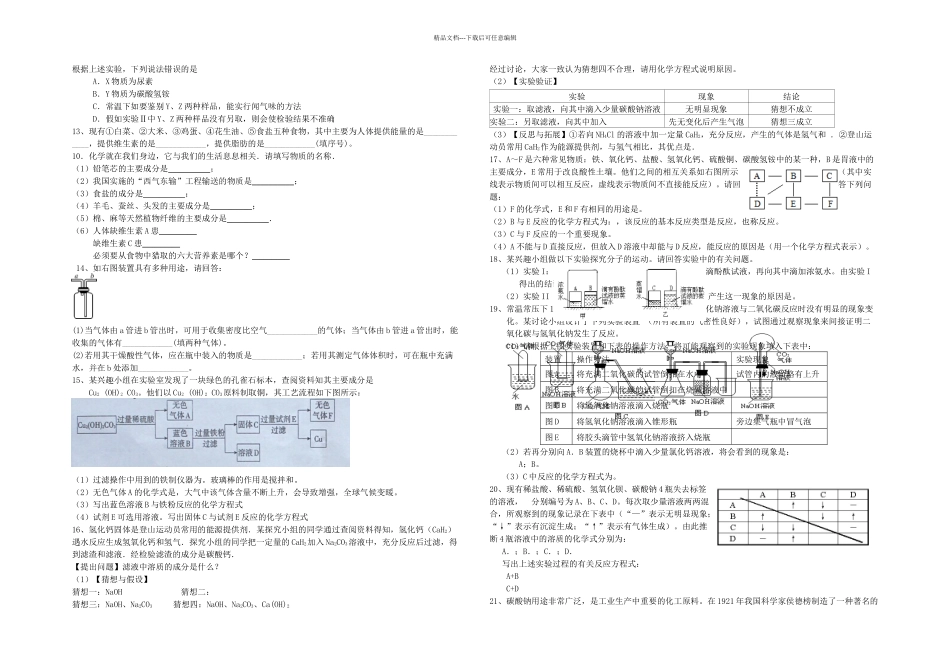 中考化学冲刺_第2页