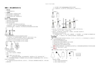 中考化学复习学案题二氧化碳制取的研究