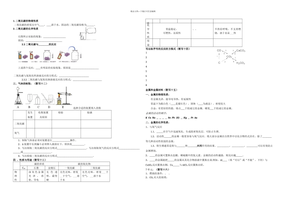 中考化学方程式_第3页
