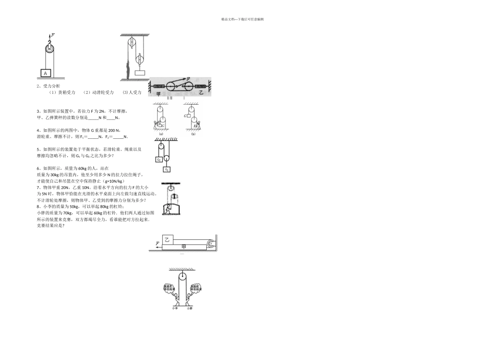 中考总复习专题受力分析_第2页