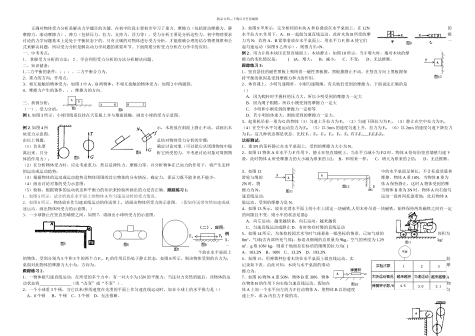 中考物理专题系列_第1页