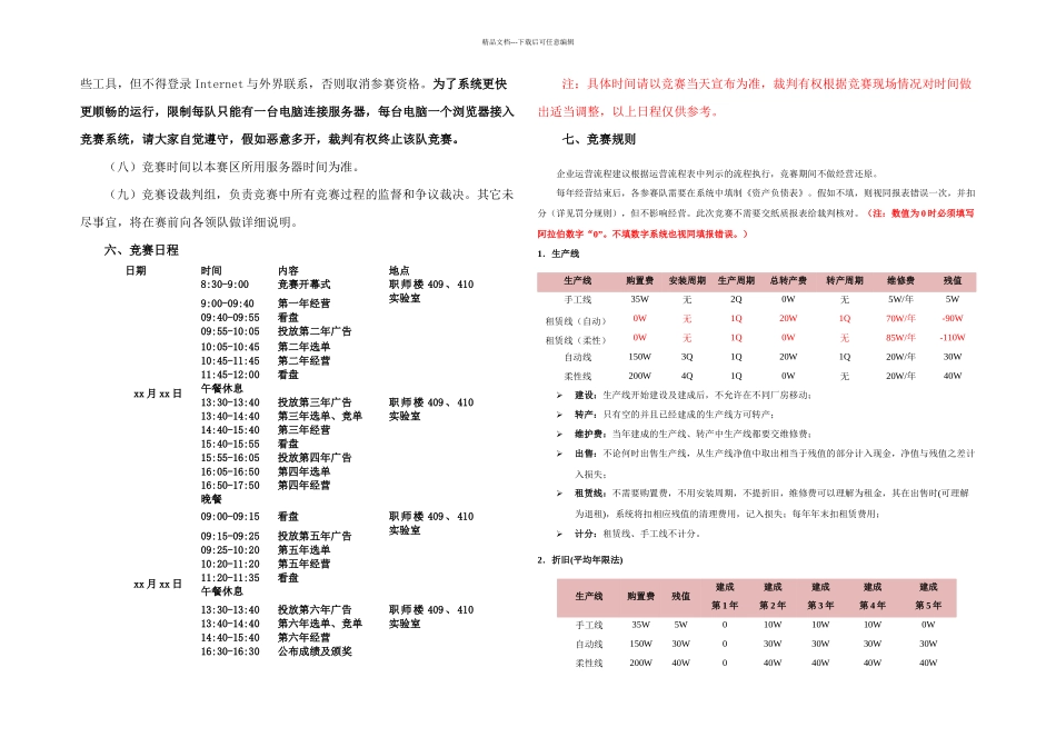 中职教师技能大赛ERP沙盘模拟经营比赛实施方案_第2页