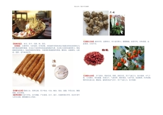 中药材图解熬汤千万别下错料