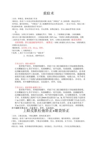 医疗整形美容门诊病例实用模板