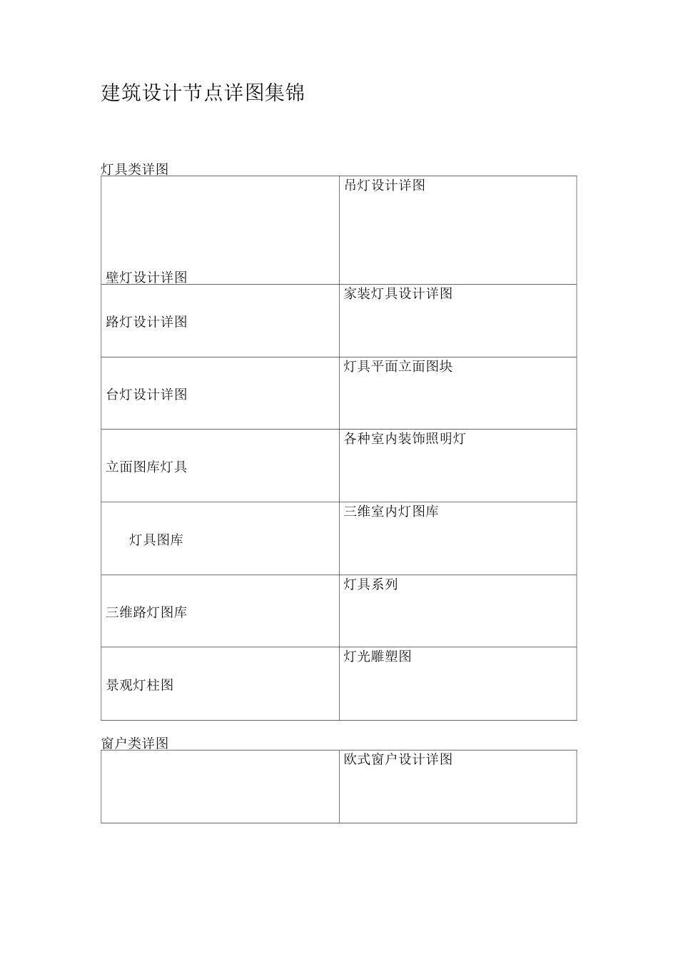 建筑设计节点详图集锦._第1页