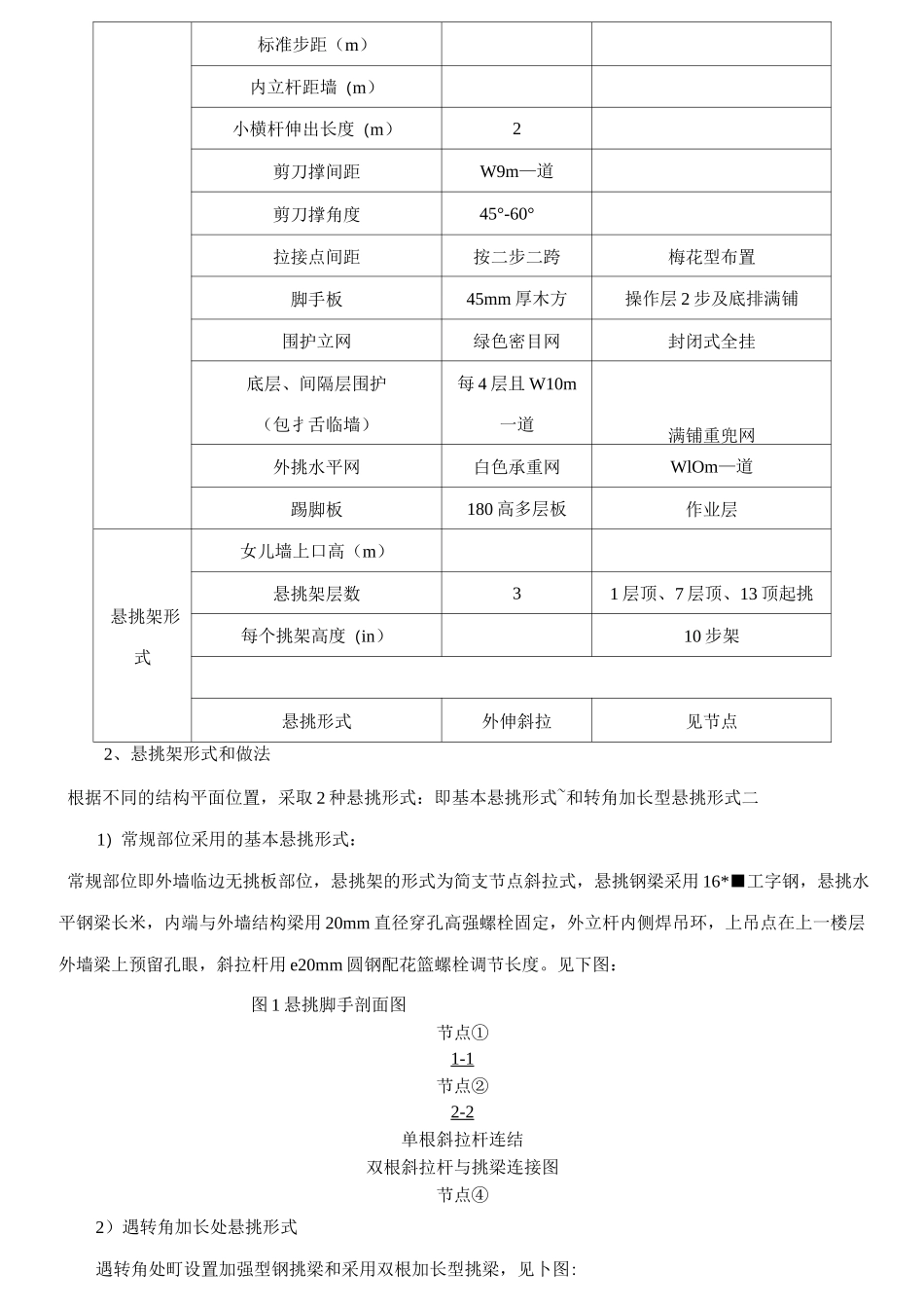 花篮拉杆式悬挑脚手架施工技术_第3页