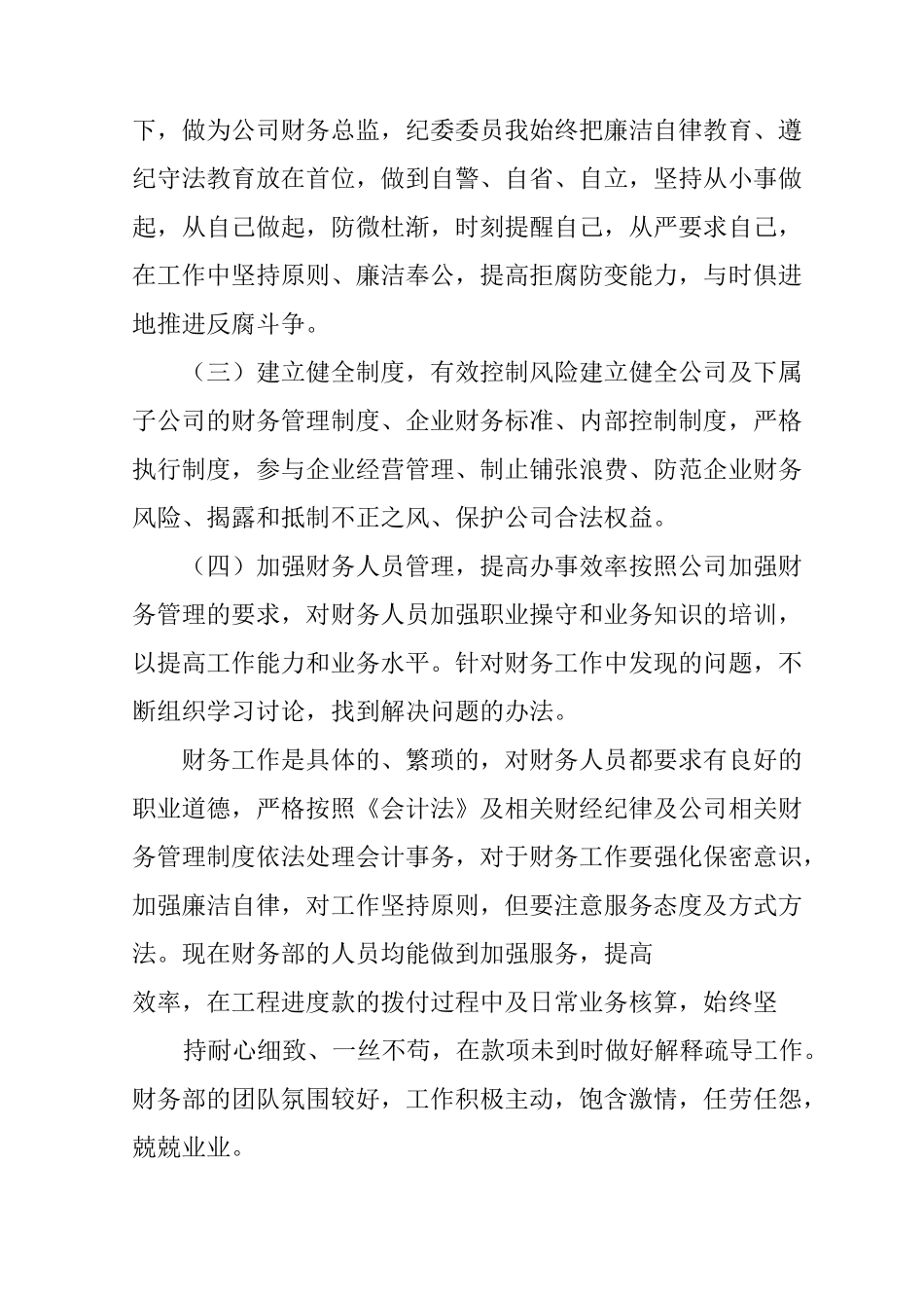 财务负责人述职报告_第2页