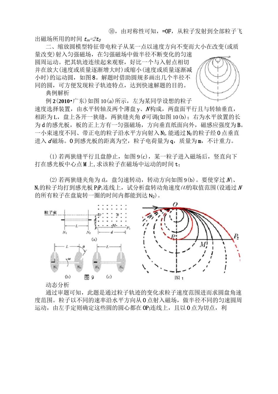 带电粒子在磁场中的轨迹圆规律经典题型_第3页