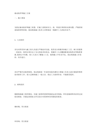 被动网施工方案