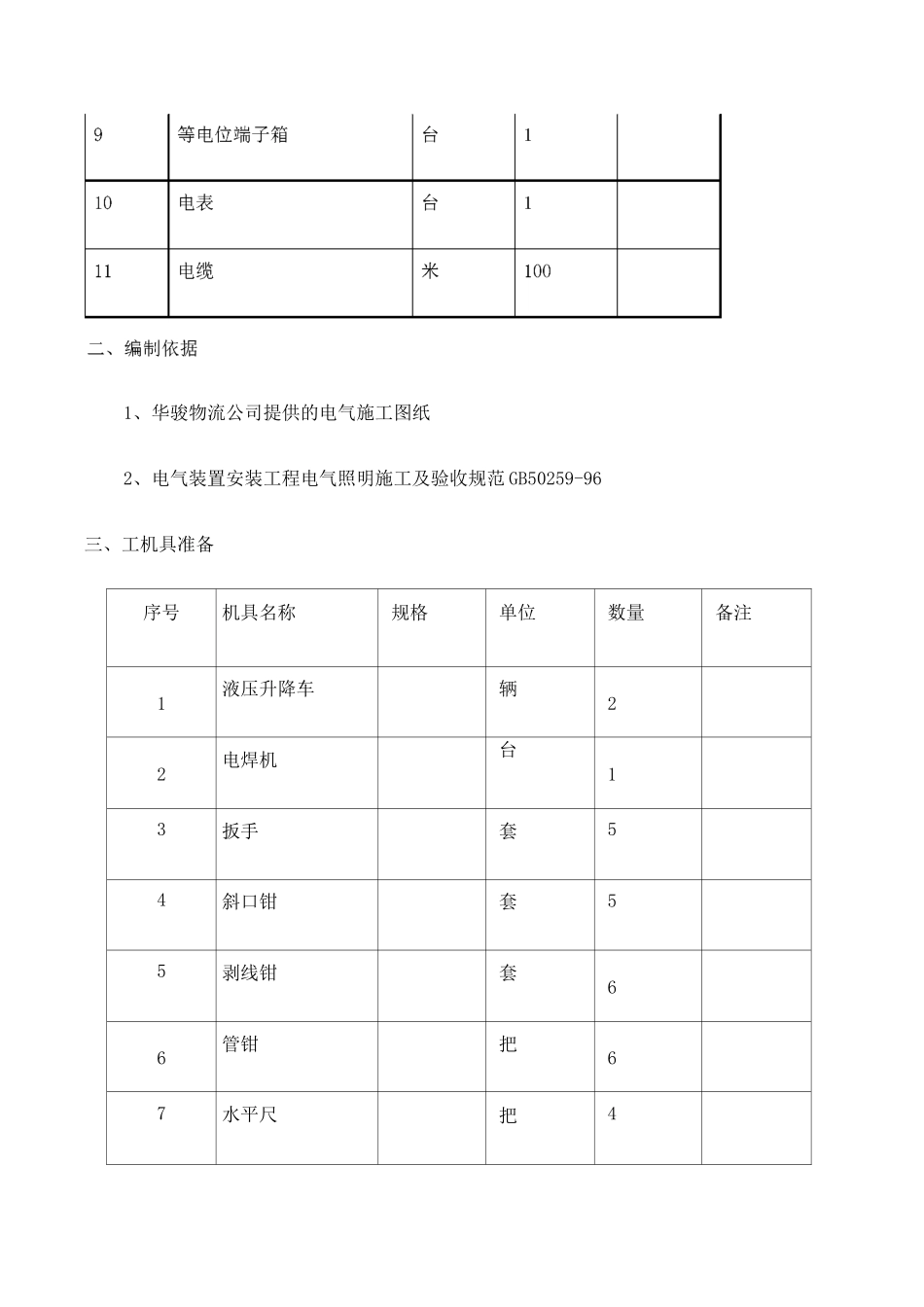 仓库照明施工方案_第3页