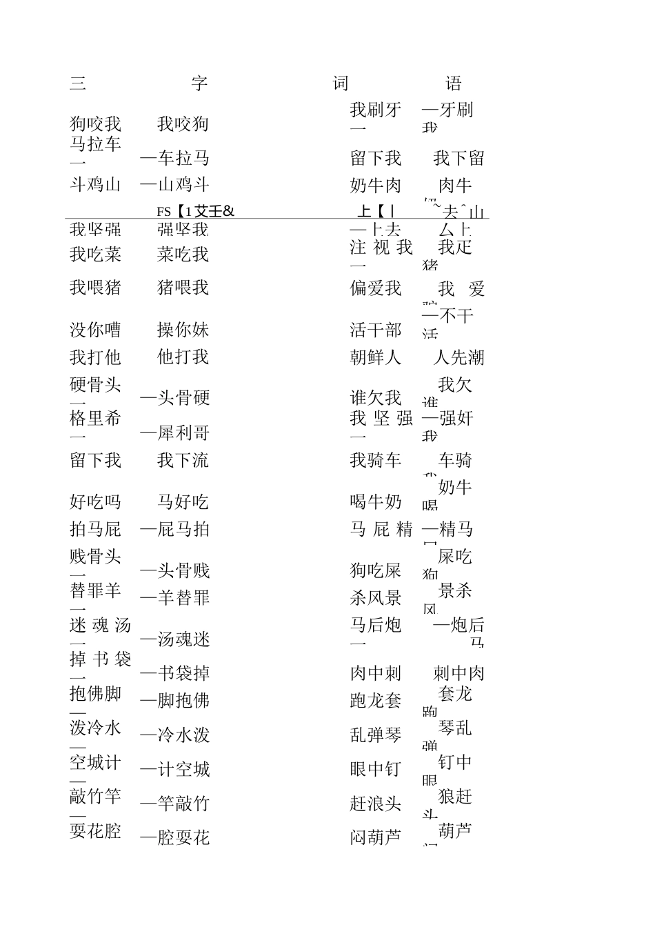 正话反说词语_第1页