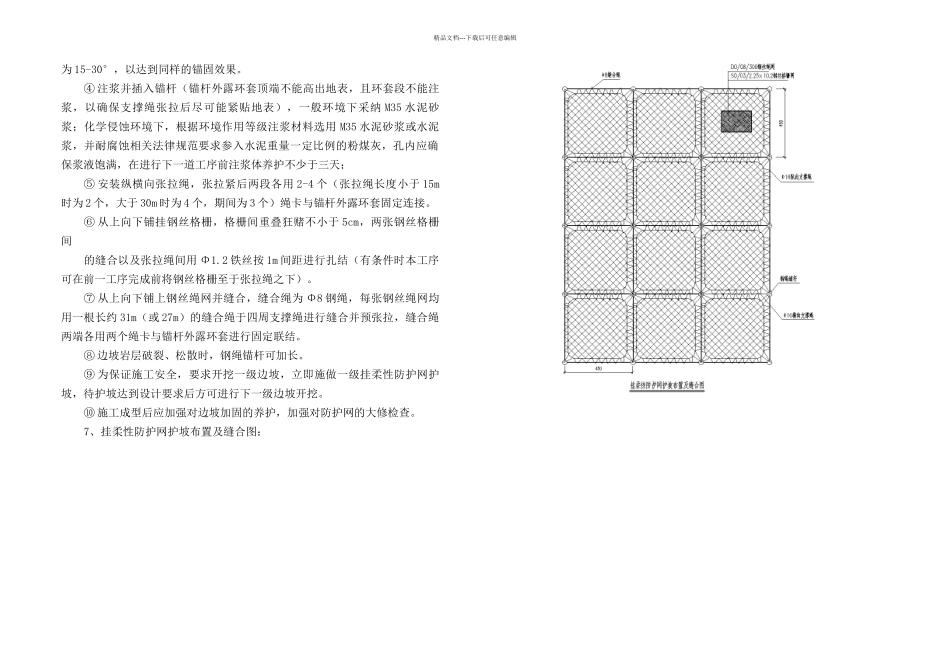 主动防护网施工技术交底_第2页