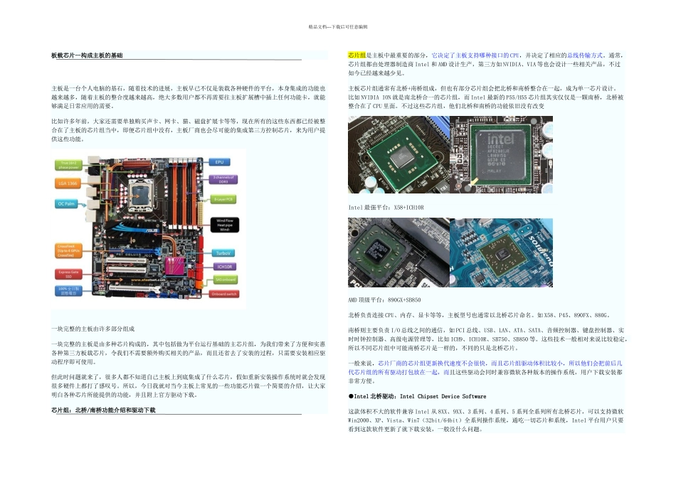 主板上都有啥常见板载芯片功能介绍_第1页