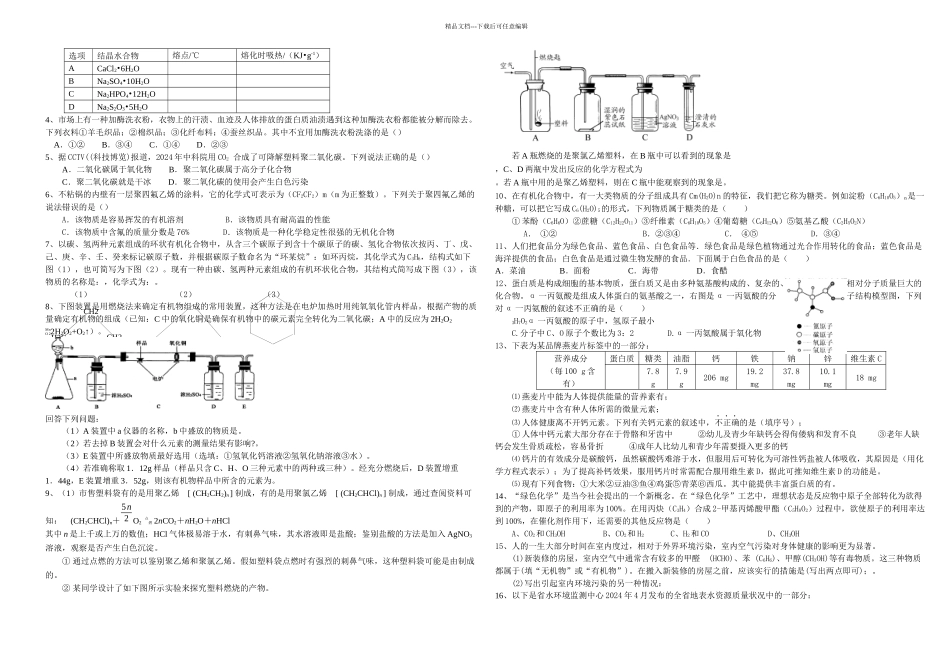 主题三化学与社会发展复习教学案提高篇讲解_第2页