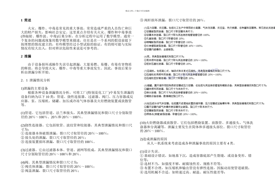 事故后果模拟分析方法doc_第1页