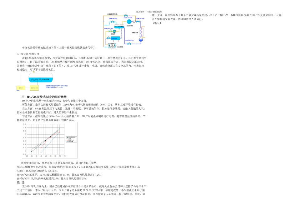 二氧化碳制冷及其在冷冻冷藏上的应用_第3页