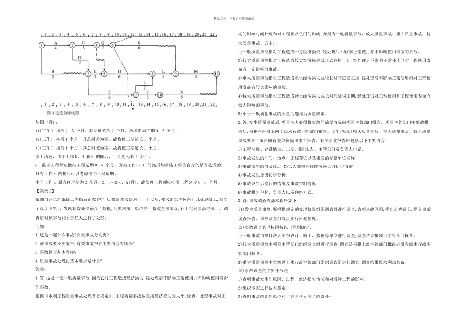 二级建造师水利水电专业案例分析_第2页