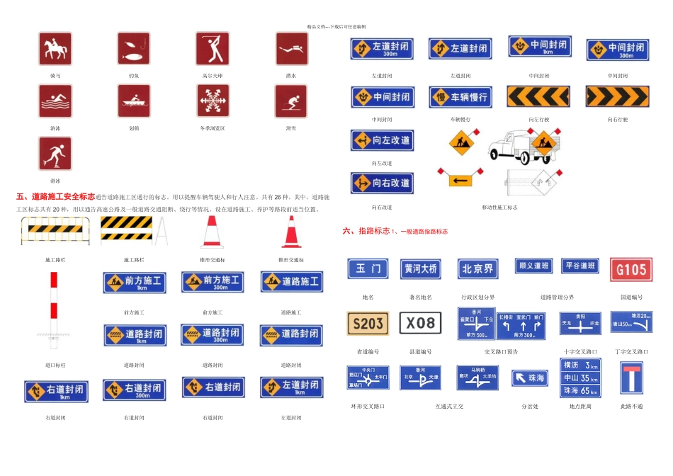 交通标志大全图解_第3页