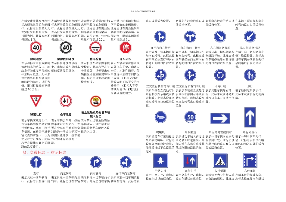 交通标志图片图解大全页_第2页