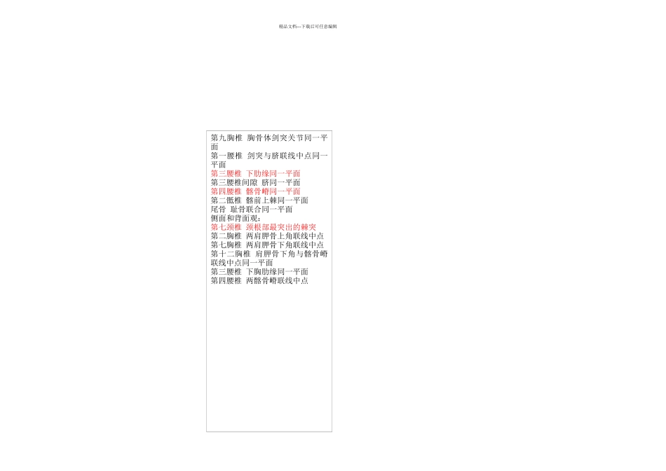 人体体表标志针刀定位_第2页