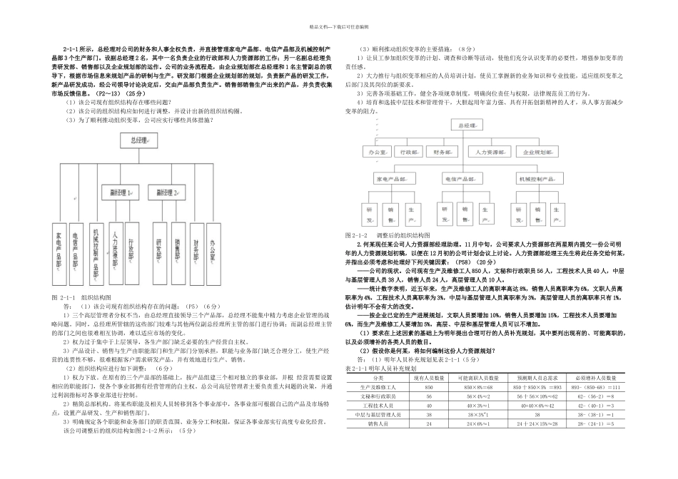 人力资源管理师技能操作强化训练题_第2页