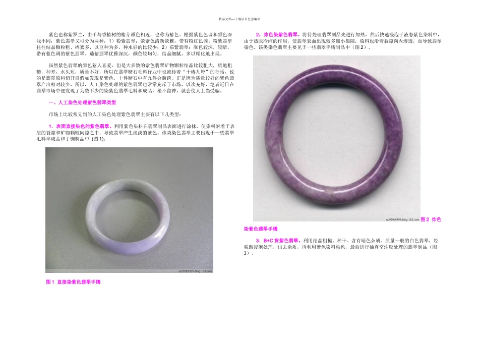 人工处理染紫色翡翠类型及其鉴别_第1页