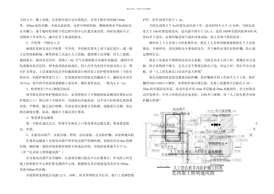 人工挖孔桩基础专项施工方案_第2页