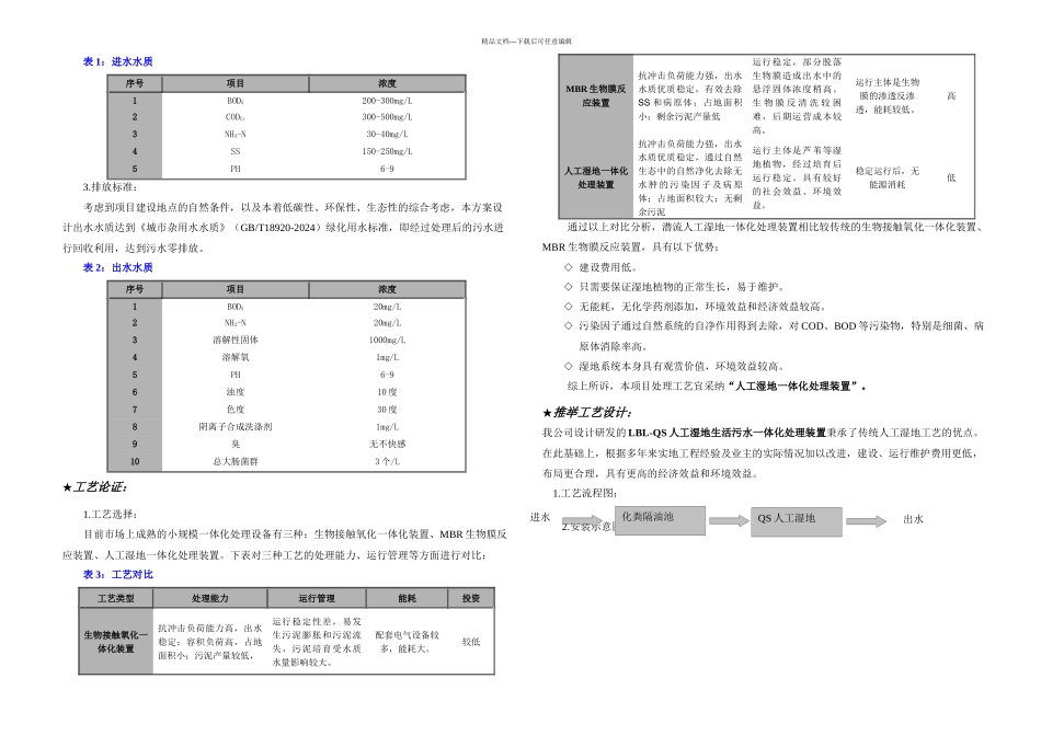 人工湿地生活污水一体化处理装置_第3页