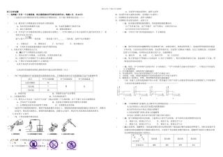 人教九年级化学上一次月考试题