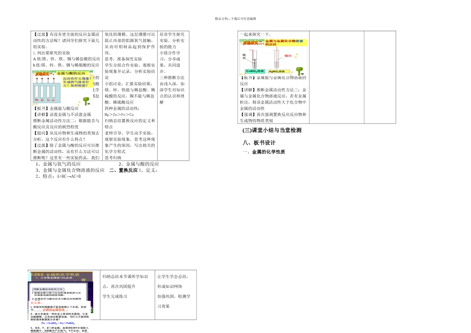 人教九年级化学下册题金属的化学性质_第2页