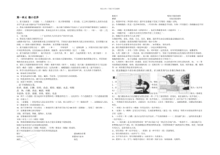 人教六年级下册科学复习资料