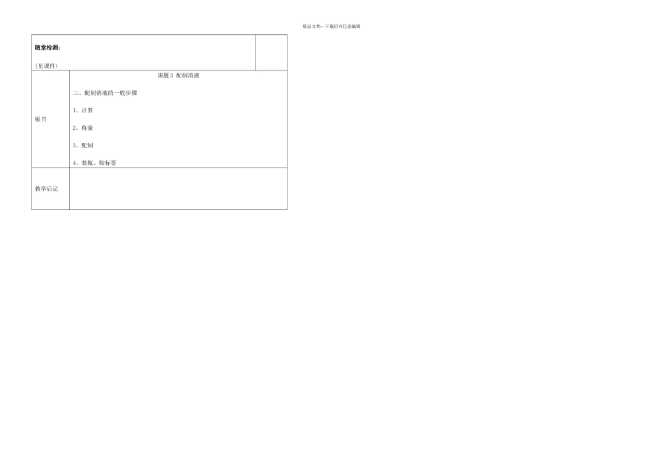 人教化学九年级下实验活动一定溶质质量分数的氯化钠溶液的配制_第2页