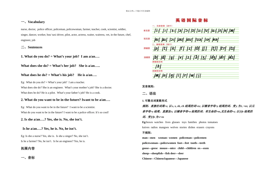 人教新起点四年级上知识总结_第3页