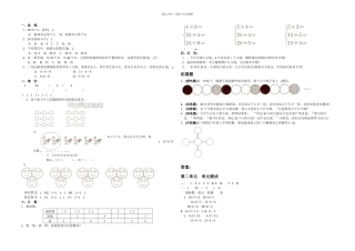 人教版小学数学二年级下册表内除法一练习
