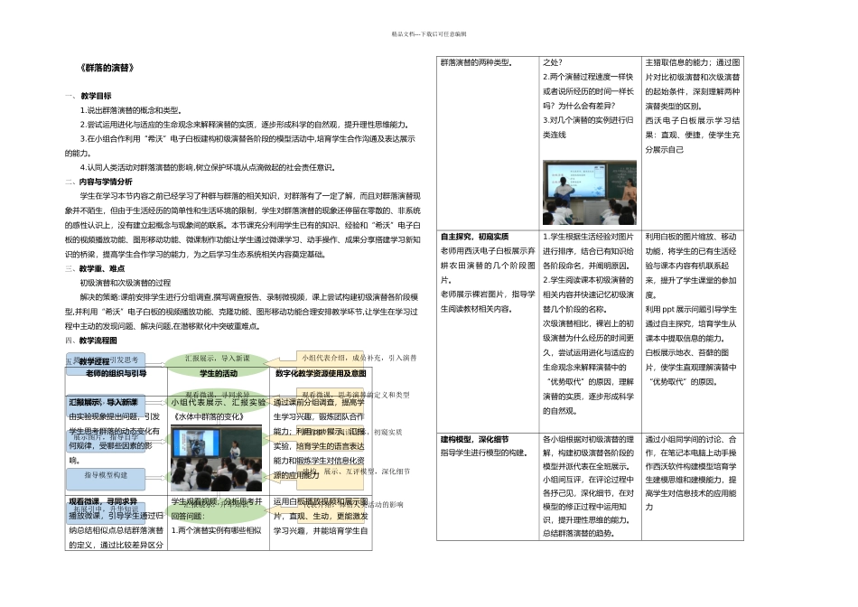 人教高中生物必修三群落的演替_第1页