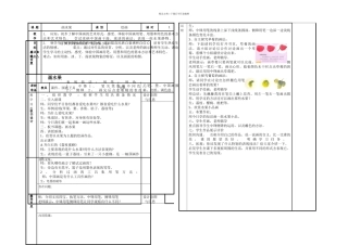 人美本美术四上画水果表格