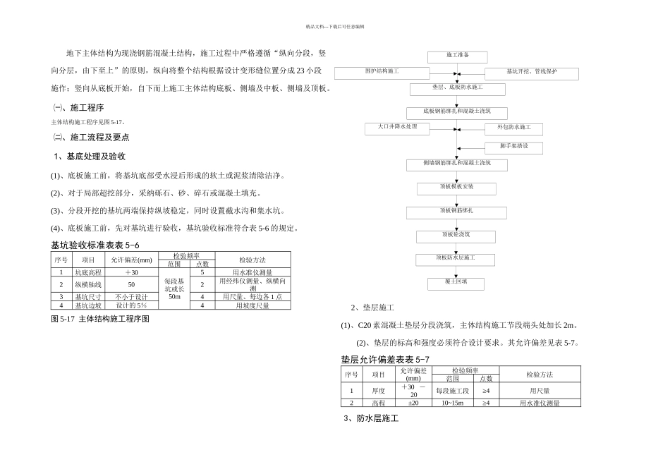 人行天桥地下通道的施工方案_第1页