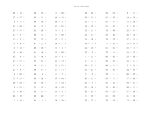 以内加减法带答案