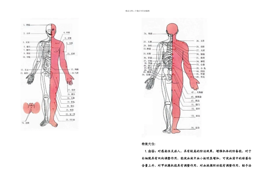 仲氏堂人体穴位及其作用_第1页