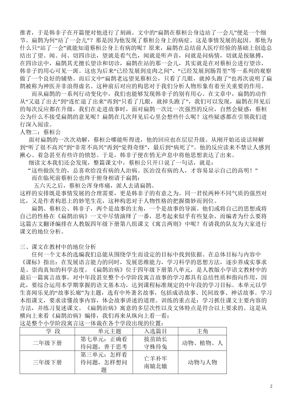 《扁鹊治病》文本解读_第2页