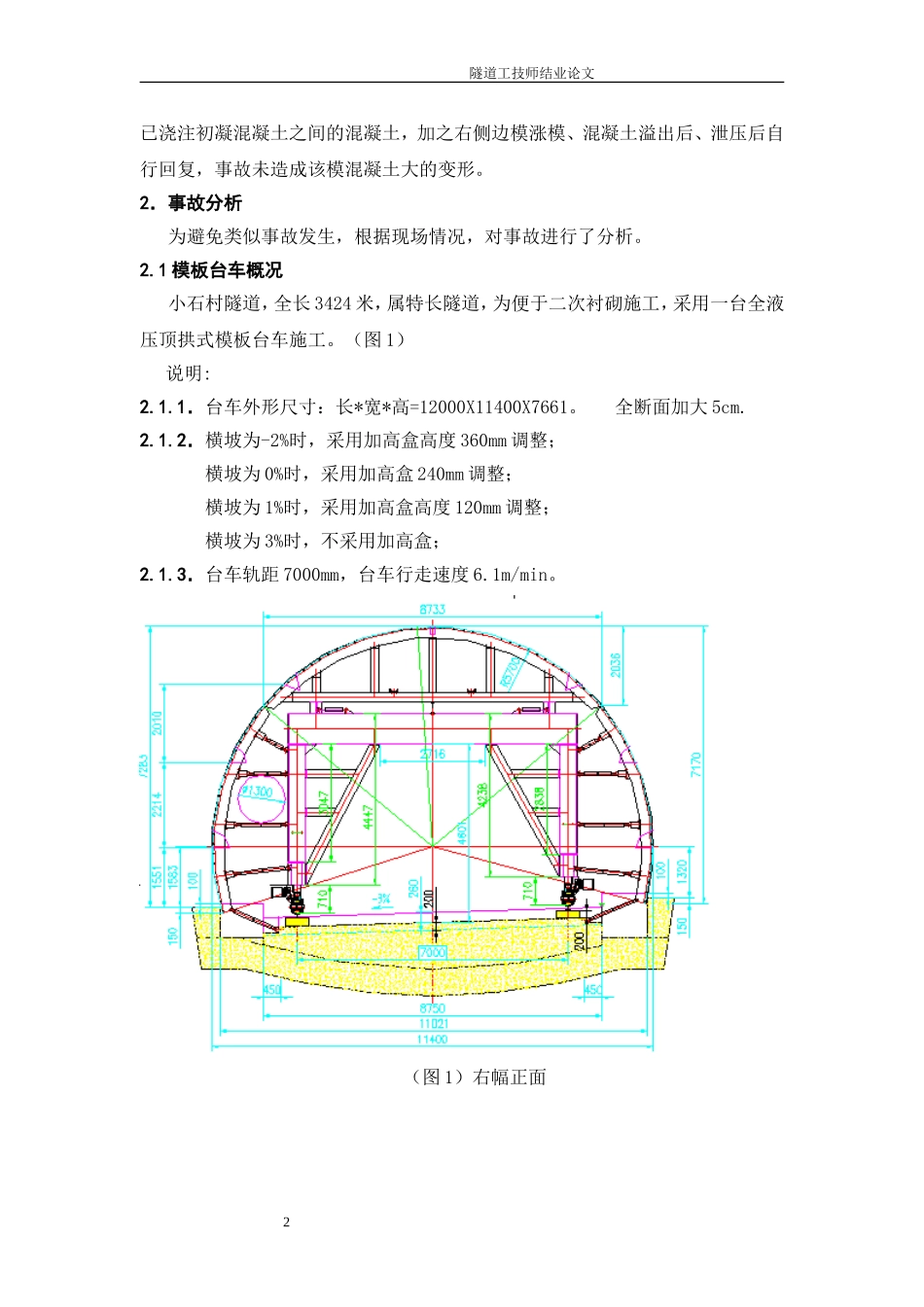 056.小石村隧道衬砌模板台车跑模事故处理及分析_第3页